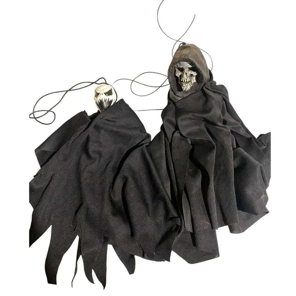 Lot Vintage 80s 90s Halloween Decorations Figures Hanging Decor Ghost Gargoyle